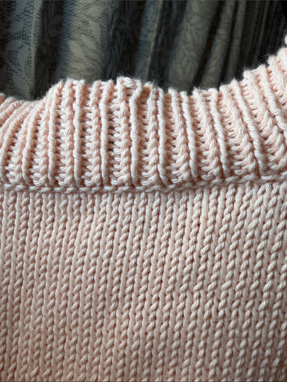 Honest Cotton NWT One Size Blush Pink 100% Cotton Oversized Knit Sweater High/Lo - Picture 7 of 8